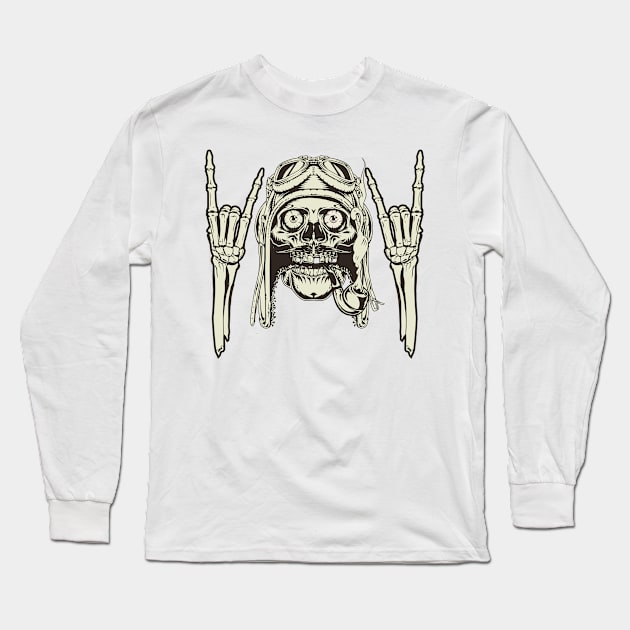 Zombie Pilot Long Sleeve T-Shirt by Scifyguy